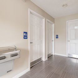 bathroom at The Parkton apartments in Mableton GA