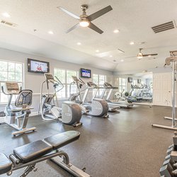 fitness center at The Parkton apartments in Mableton GA